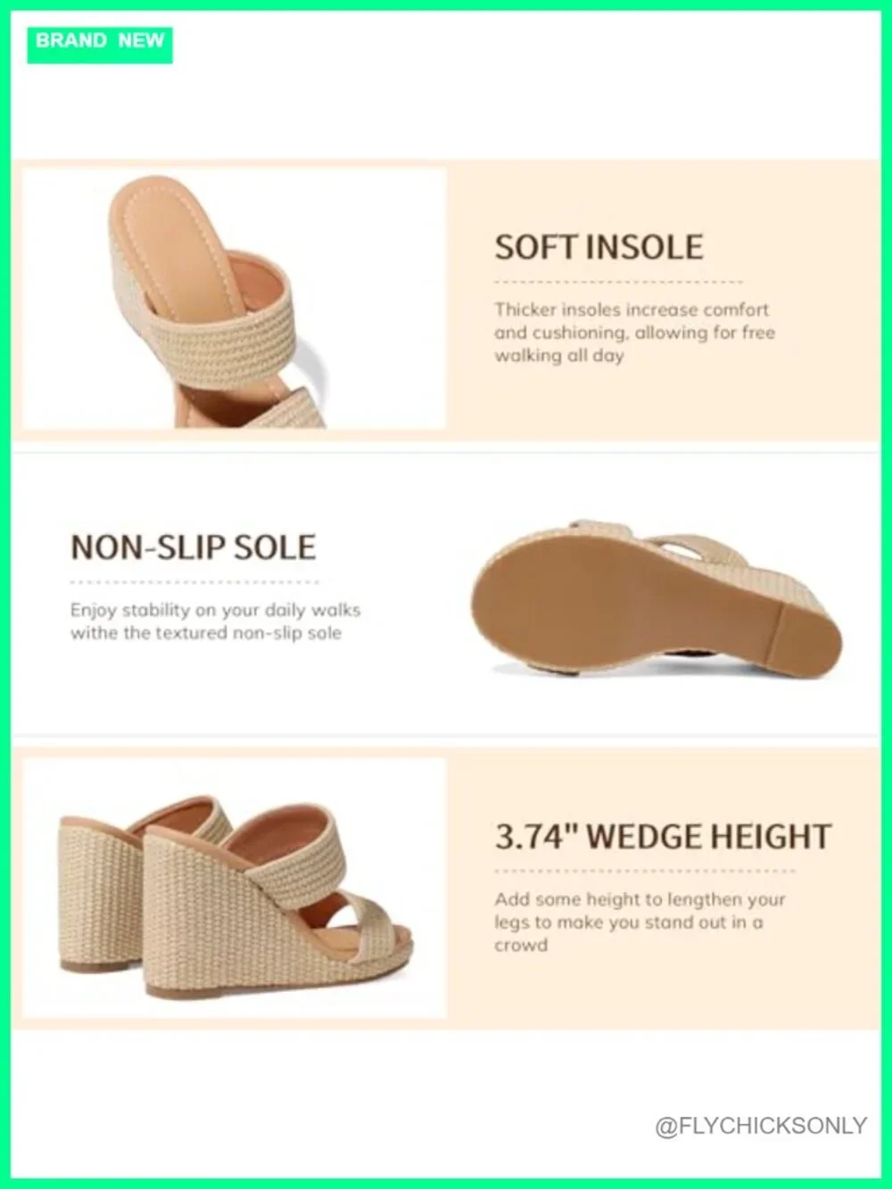 Wedge Sandals Espadrilles Platform Slides Dressy High Heel Summer Wedge Shoes